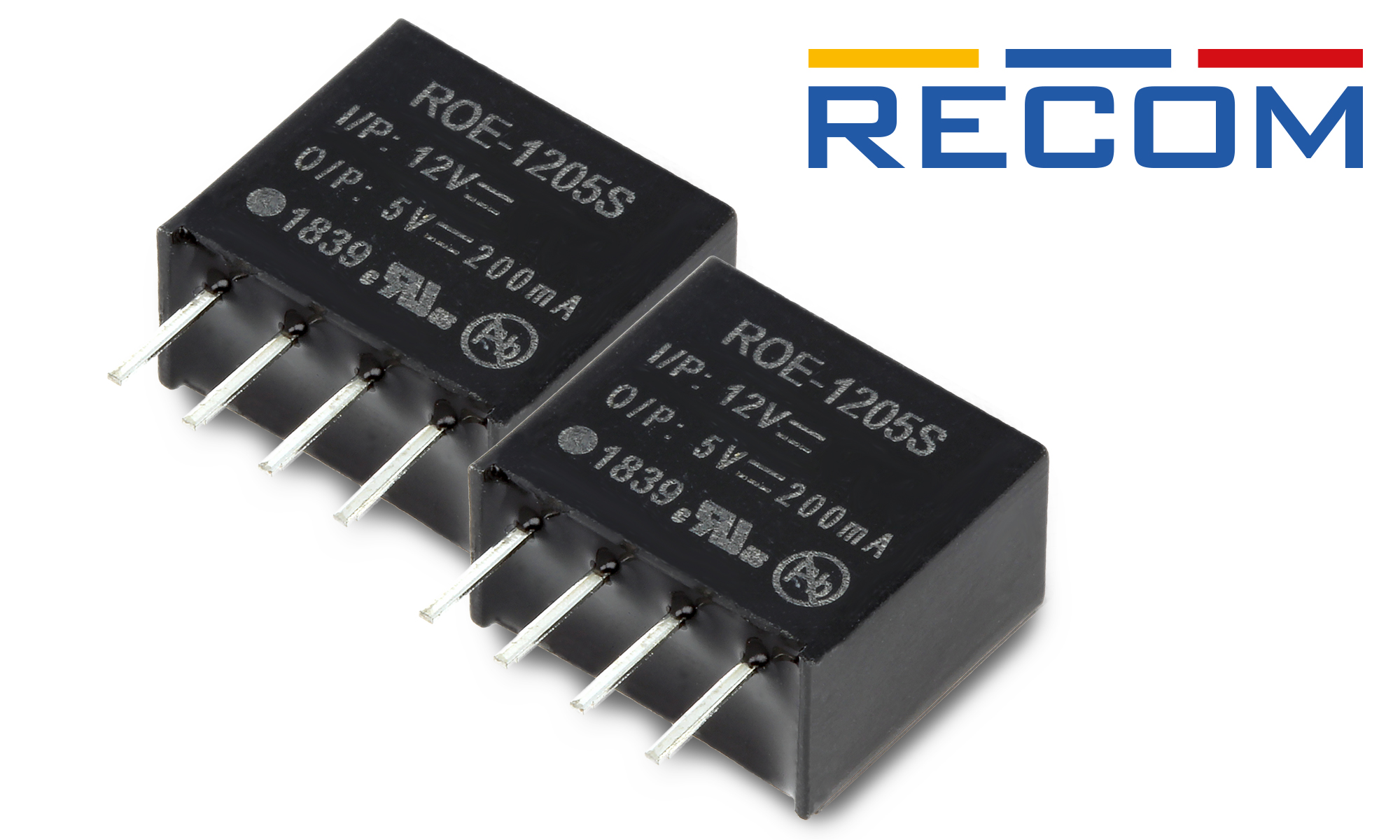 Miniature 1W DC/DC converters by Recom